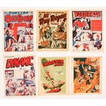 1940 Photogravure issues +: Oh Boy! No 5, Wonderman No 4, Ray Regan No 1 (Ron Embleton art), Dynamic