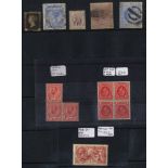 MISCELLANEOUS ASSORTMENT on hagner leaves QV-QEII approx 400 stamps incl. 1840 1d irregular margins,