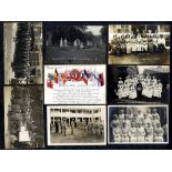WWI (WOMEN) collection of 76 cards in full & half length RP's in uniform, patriotic types,