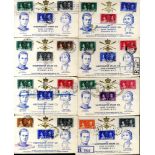 1937 Coronation FDC's (54) most illustrated, several registered incl. Hong Kong, Falklands, Malta,