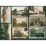 LONDON album of 328 cards incl. central districts & suburbs, early vignette types, artscapes, London