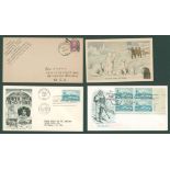 NORTH POLE DISCOVERY 1909 PPC 'GLUCKLICHES NEUJAHR' issued to celebrate Peary's success showing