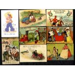 COMIC collection of 320 cards within two albums incl. good Tom Browne, Donald McGill & Bamforth etc.