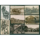 WWI album of 261 cards incl. camps, trench warfare, munitions, artillery, vehicles etc. Very