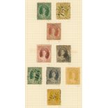 1860-1912 mainly U collection on leaves in binder incl. 1860-61 clean-cut Perf.14-16 6d & 1s reg,