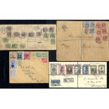 SHOE BOX containing approx 150 covers (mainly pre-1952), GB, world, commonwealth etc. noted -
