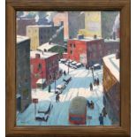 Carl Peters (American, 1897-1980) "Elm Street, Rochester, NY"