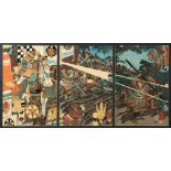 Utagawa Kuniyoshi (Japanese, 1797-1861), Triptych Print