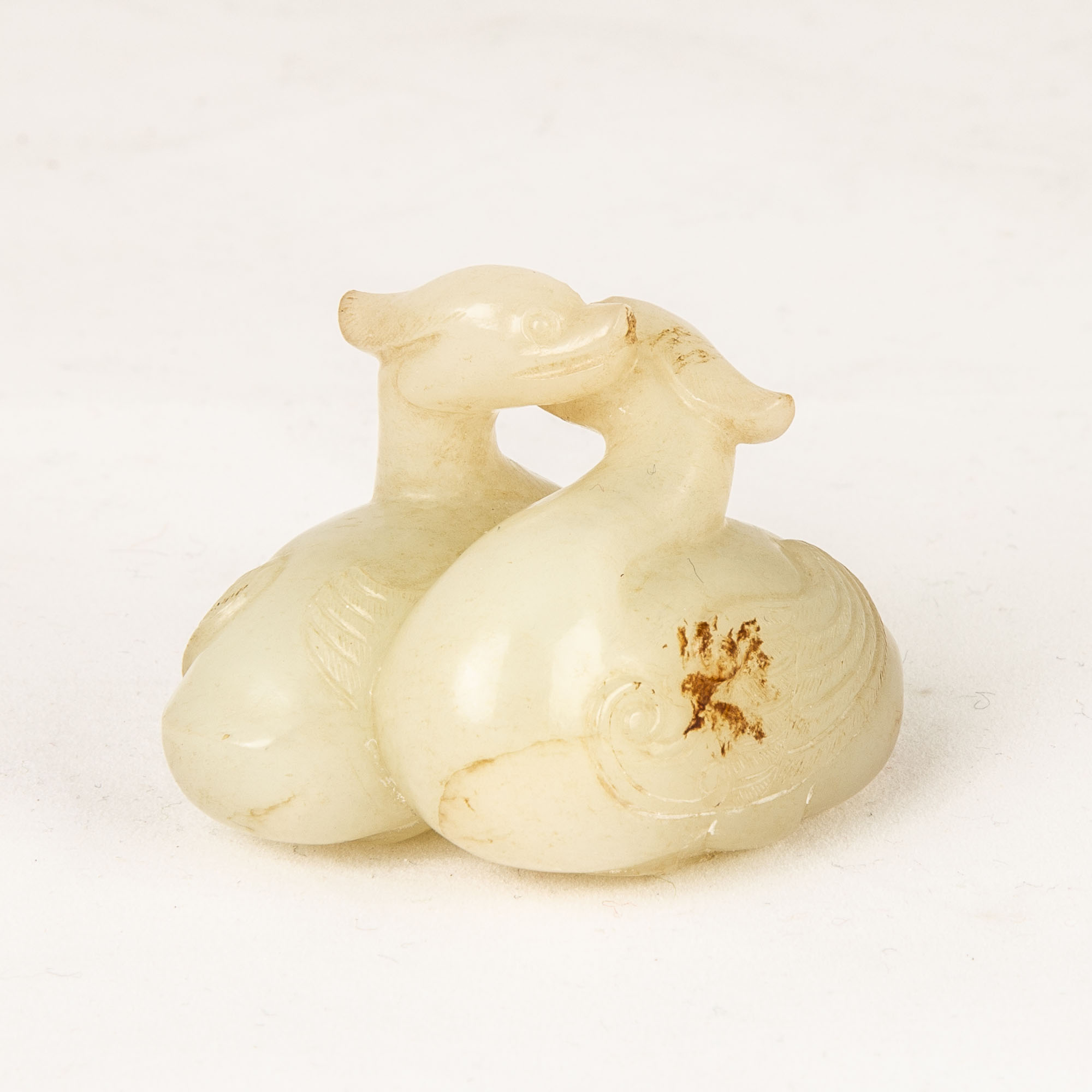 Chinese Carved Jade Ducks - Image 2 of 3