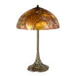 Fine and Rare Handel Peacock Lamp