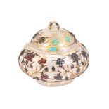 Mughal Rock Crystal, Gold and Gemstone Covered Jar