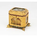 Attributed to James Cox, Gilt Copper and Agate Box