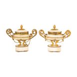 French Louis XVI Marble and Gilt Bronze Cassoulets