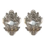 Pair of Silver Plate Wall Sconces