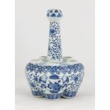 Chinese Blue & White Porcelain Bulb Vase