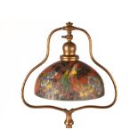 Handel Reverse Painted Bird Lamp