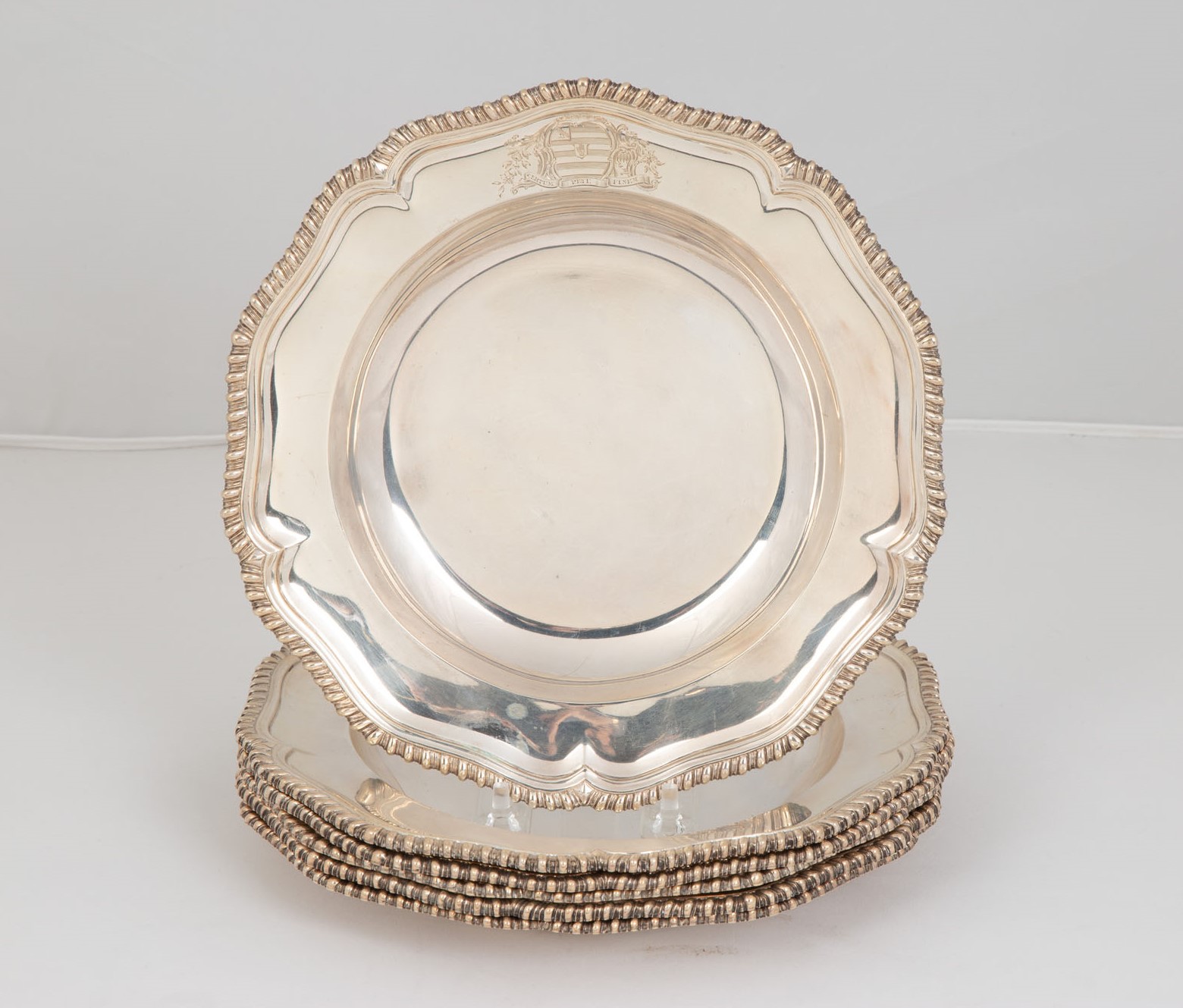 R. Garrard Sterling Silver Soup Plates