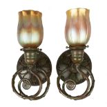 Tiffany Studios, NY Wall Sconces