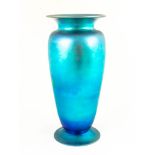 Steuben Blue Aurene Vase