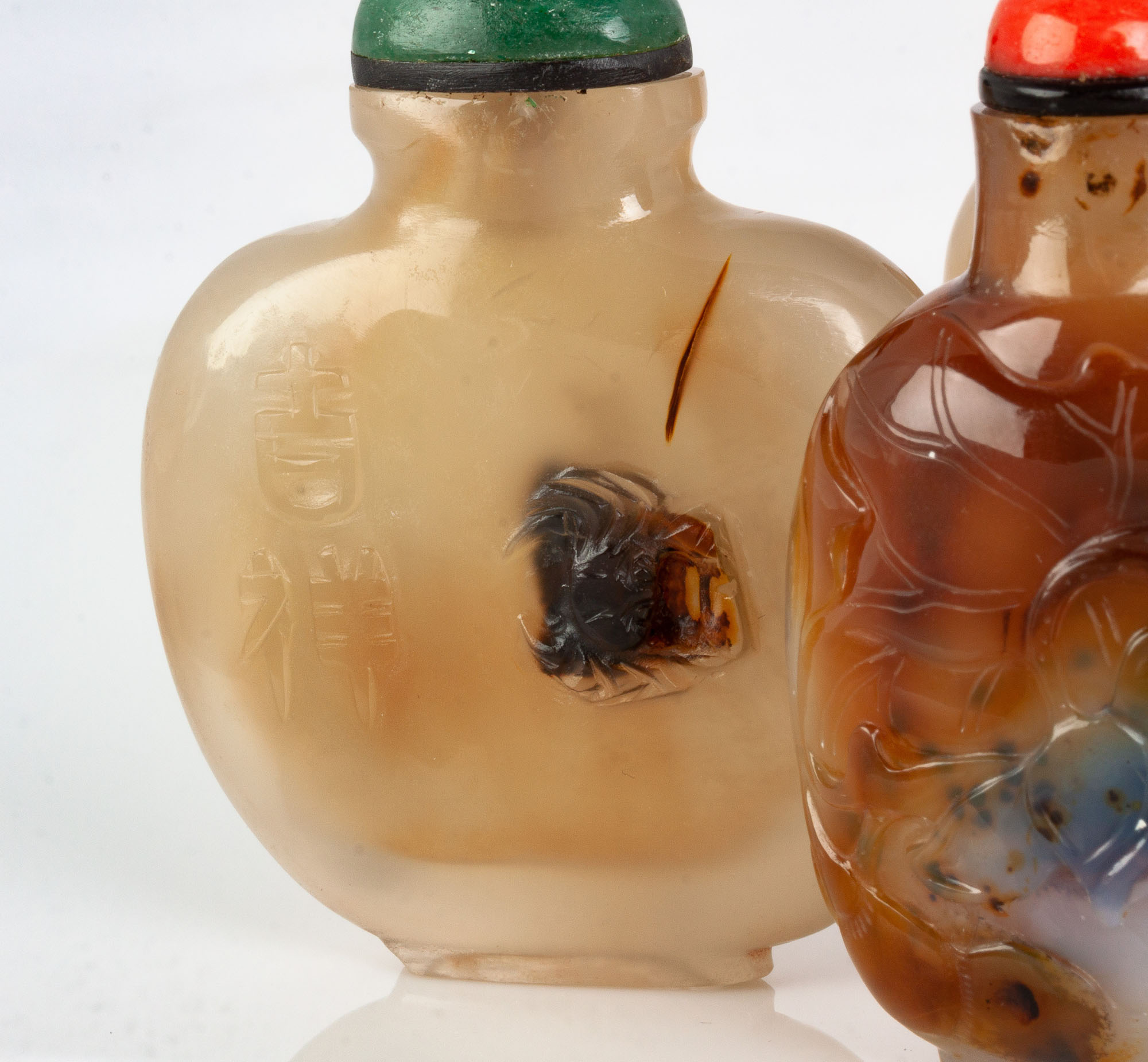 Group of Chinese Agate Snuff Bottles - Image 3 of 3