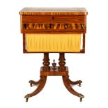 Fine & Rare English Turnbridge Ware Writing Desk & Sewing Table