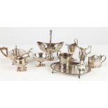 Three Piece Theodore Starr Tea Set, Bateman Creamer