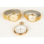 Gold Filled Elgin Pocket Watch and Wristwatches