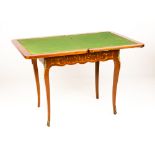 French Marquetry Game Table