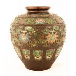 Chinese Bronze and Cloisonné Vase