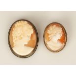 Two Cameo Pins