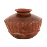 Pre Colombian Squash Form Red-Ware Bowl