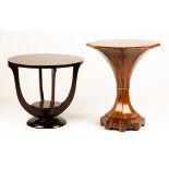 Two Contemporary Rosewood Tables