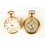 Election Gold Pocket Watch & Raymond Gold Plated Pocket Watch