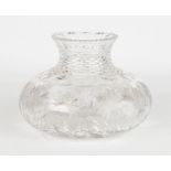 Brilliant Period Cut Glass Mushroom Vase