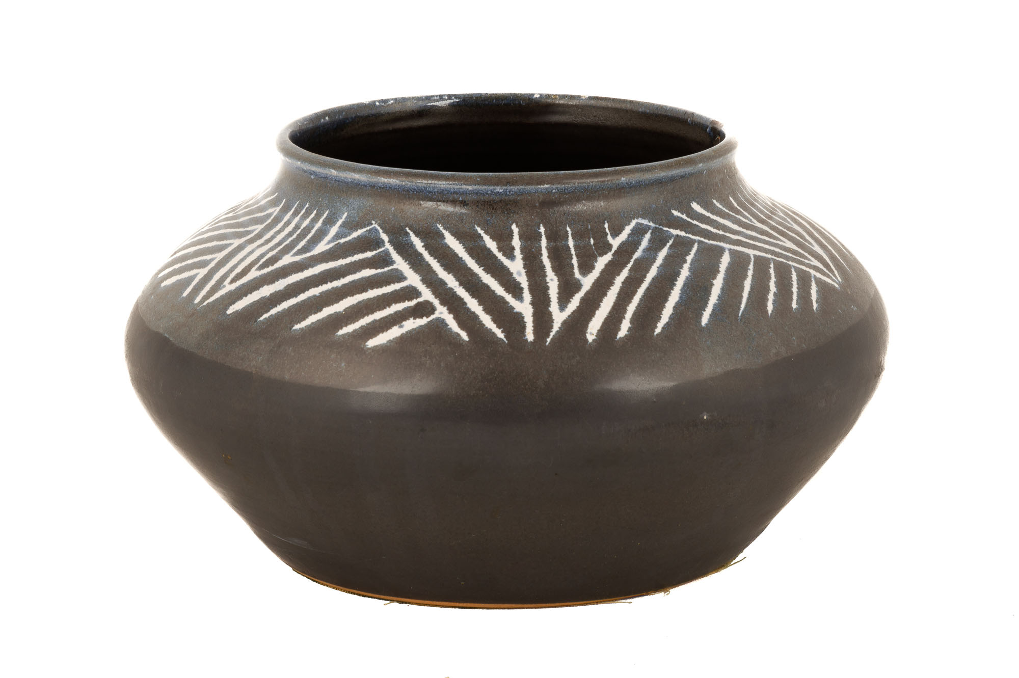 Decorated Grayware Bowl by Sally Ann Endleman