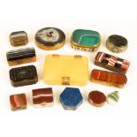 Various Hardstone and Miscellaneous Boxes