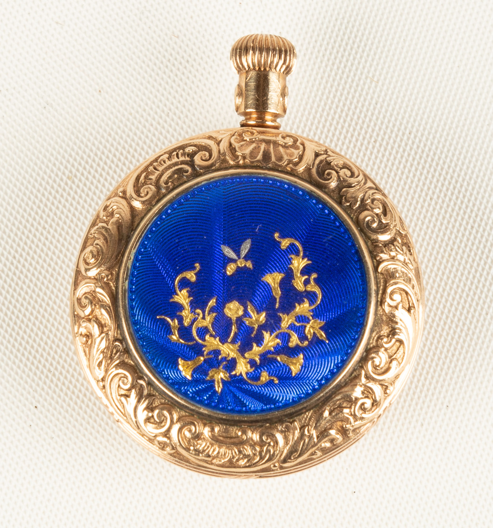 French 10K Gold and Enameled Ladies Watch - Image 2 of 2