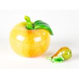 Artglass Apple and Pear