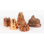 Group of Copper Molds