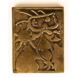 Joan Miro: XXe Siècle No. 4 - Bronze Relief Plaque