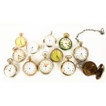 Group of Various Pocket Watches and Sun Dial