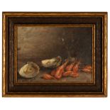 A. B. Bernard, Still Life of Oysters & Shrimp