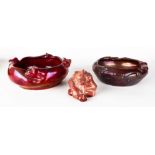 (3) Karl Hansen Reistrup Pottery Bowls & Gargoyle