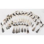 Group Coin Silver Flatware