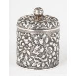 Sterling Repoussé Covered Jar