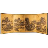 Attributed to Huang Binhong (Chinese, 1865-1955) Folding Screen