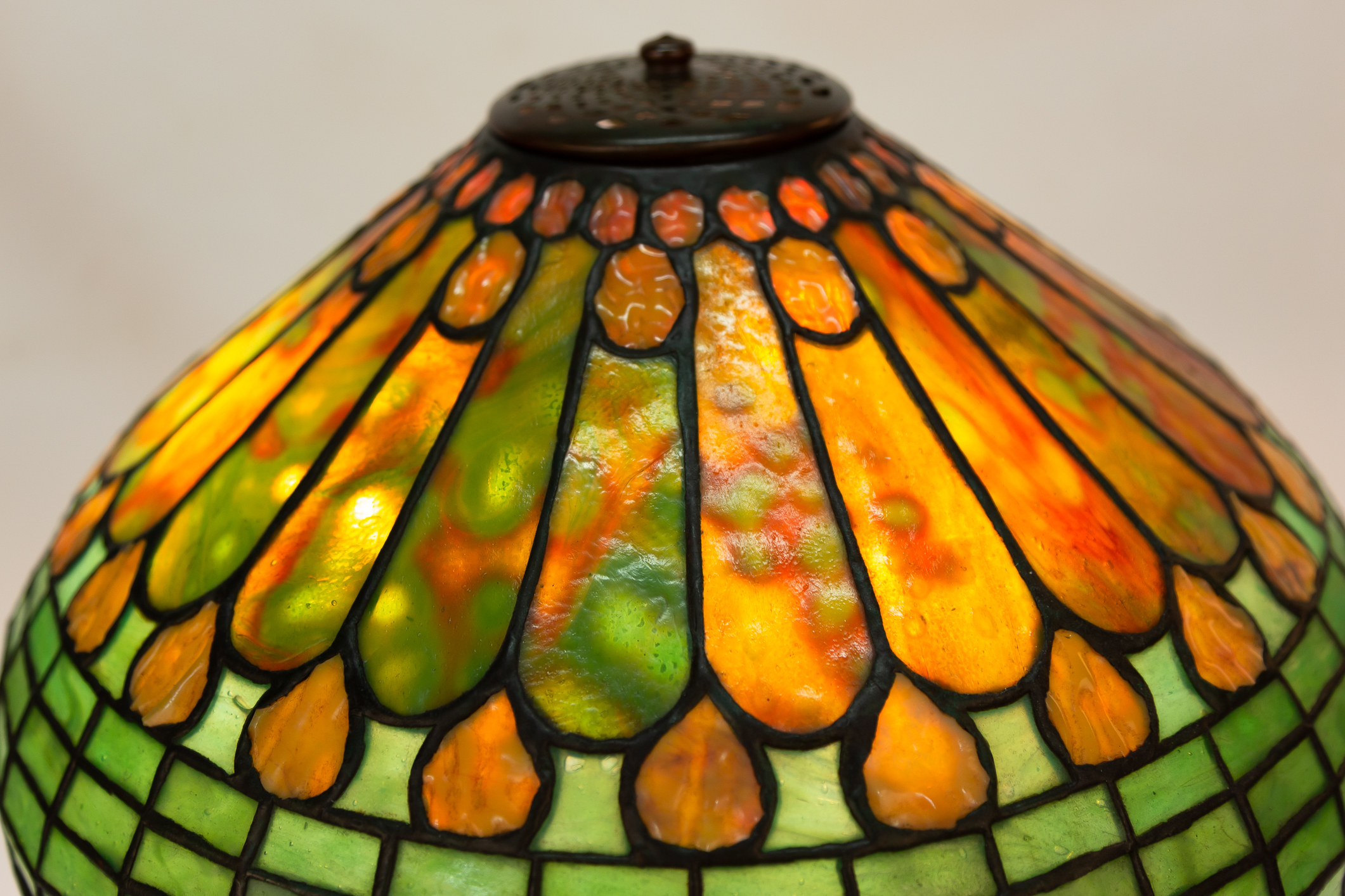 Tiffany Studios, New York, Jewel and Feather Table Lamp - Image 3 of 6