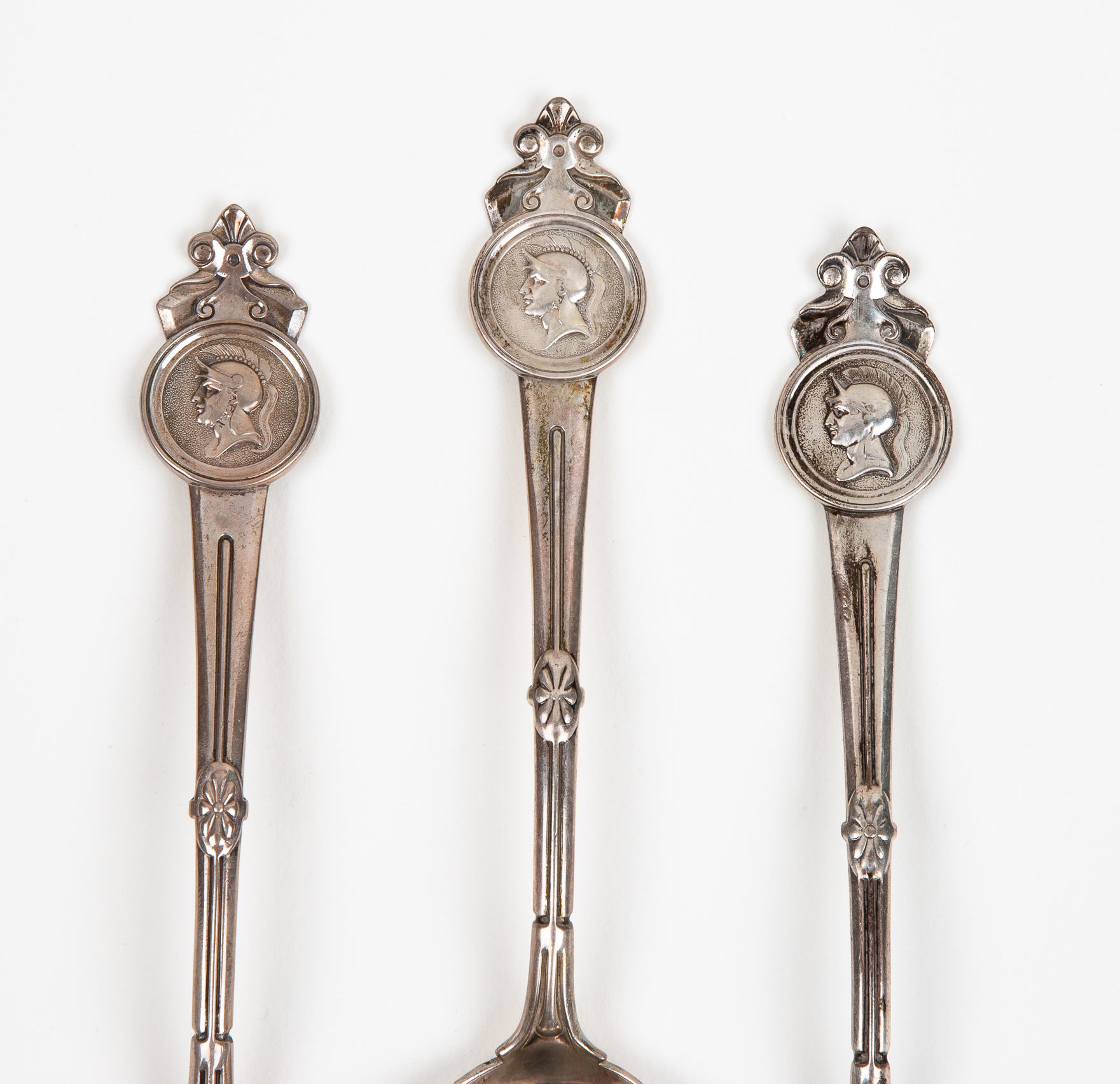 (3) President Ulysses S. Grant, Sterling Serving Spoons