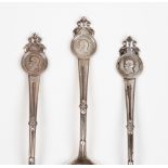 (3) President Ulysses S. Grant, Sterling Serving Spoons