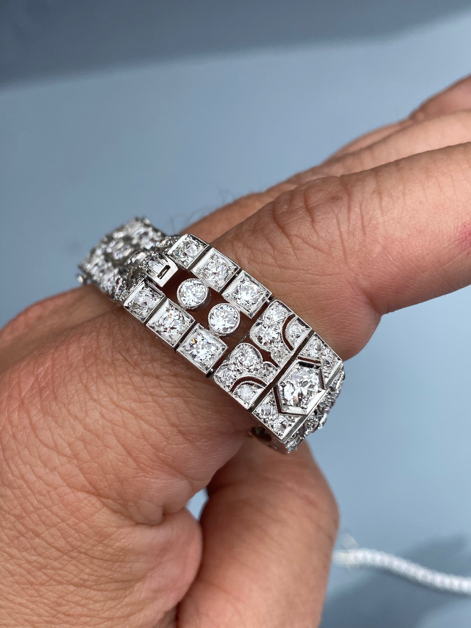 Platinum and Diamond Art Deco Era Bracelet - Image 7 of 7